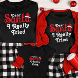 Weihnachtsfamilie Personalisiert Funny Lieber Weih T-Shirt<br><div class="desc">Feiern Sie die Urlaubssaison mit einem Hauch von Spaß und Personalisierung mit unserem Personalisierten Weihnachtsfamilien "Lieber Weihnachtsmann" T - Shirt. Dieses wunderbare Shirt ist der perfekte Weg, um Ihren Ansammlungen eine Touch festlichen Spaß zu bieten. Passen Sie das Shirt mit Ihrem Familiennamen oder individuellen Namen an, um eine leichte und...</div>