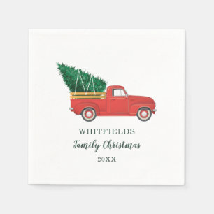 Weihnachtsfamilie Wiedersehen Custom Holiday Paper Serviette