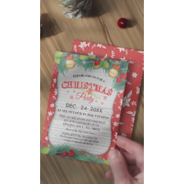 Weihnachtsfamilie Wiedersehen Weihnachts-Party Einladung