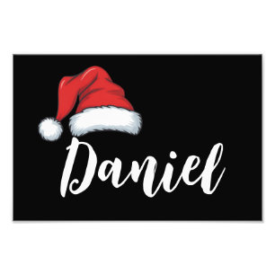 Weihnachtsfamilie Xmas Personalisierter Name Fotodruck