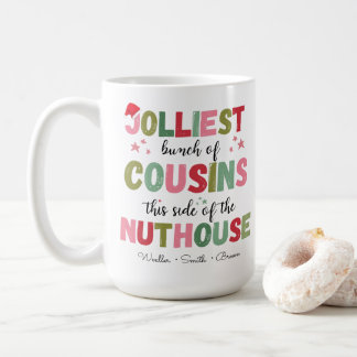 Weihnachtsfamilien-Name Cousin-Wiedersehen passend Kaffeetasse