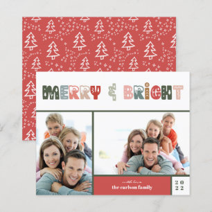 Weihnachtsfamilienfoto-Collage Weihnachtskarte