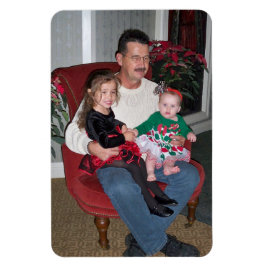 Weihnachtsfamilienfoto Vorlage 4 x 6 Großkinder Magnet