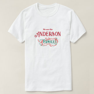 Weihnachtsfamiliengruppe personalisiert T-Shirt