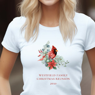 Weihnachtsfamilientreffen Roter Kardinal T-Shirt