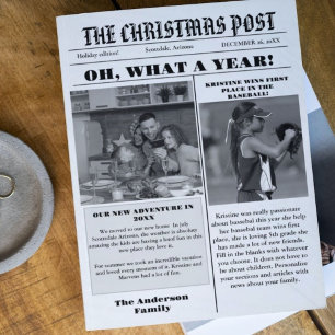 Weihnachtsfamilienzeitung + Jahr im Foto Einladung