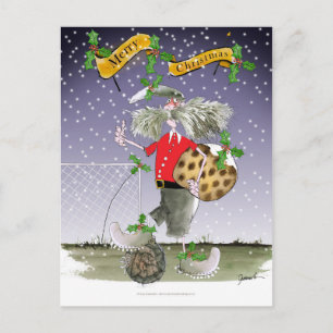 Weihnachtsfans Feiertagspostkarte