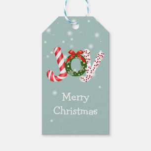 Weihnachtsfarbe gefüllte Freude-Geschenk-Umbauten Geschenkanhänger