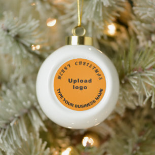 Weihnachtsfarbe in Weiß Keramik Kugel-Ornament