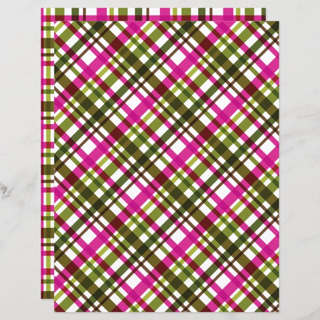 Weihnachtsfarben Kariert (Vorne/Hinten)