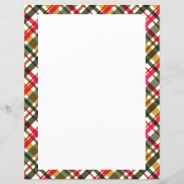 Weihnachtsfarben Kariert Blank