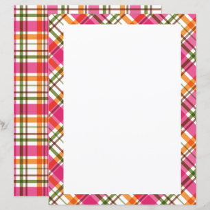 Weihnachtsfarben Kariert Blank