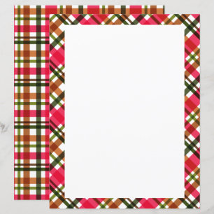 Weihnachtsfarben Kariert Blank