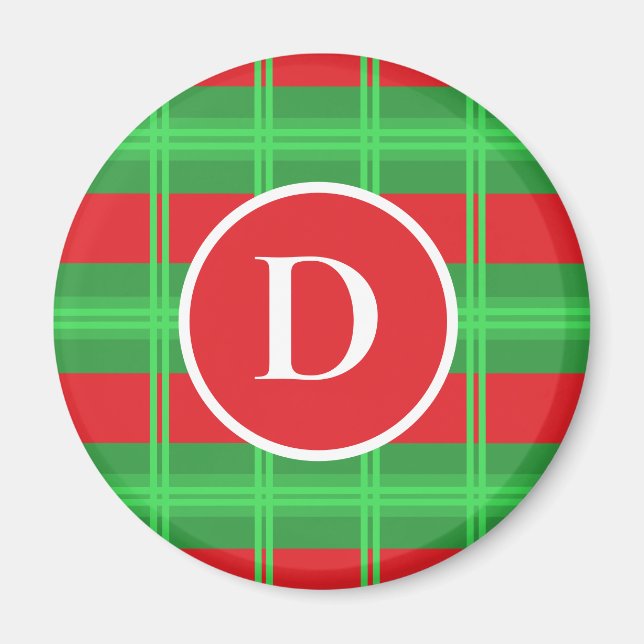 Weihnachtsfarben niedlich rot und grün" magnet (Vorne)