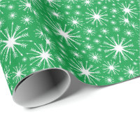 Weihnachtsfarben und Schneeflocken