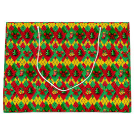 Weihnachtsfarben Weihnachten Große Geschenktüte