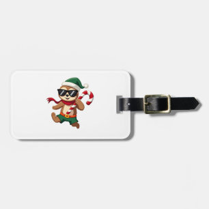 Weihnachtsfaultier-Elf-Peppermint-Candy-Cane-Shirt Gepäckanhänger