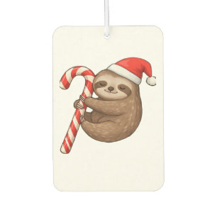 Weihnachtsfaultier umarmt Christstollen-Klassik-T- Autolufterfrischer