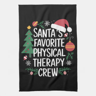 Weihnachtsfavoriten der Physiotherapie-Mannschaft Geschirrtuch