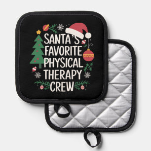 Weihnachtsfavoritenteam der Physiotherapie von San Topflappen