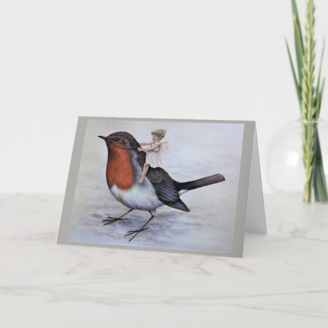 Weihnachtsfee Feiertagskarte (Vorderseite)