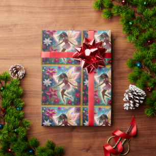 Weihnachtsfee-Kollektion - Cornrows Zöpfe Haar Geschenkpapier