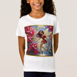 Weihnachtsfee-Kollektion - Glatte Pflaumen-Haare T-Shirt