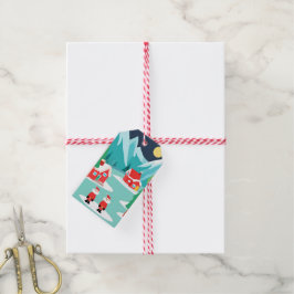 Weihnachtsfeier am Nordpol - Tag Geschenkanhänger