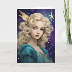 Weihnachtsfeier Angel Custom Message Karte