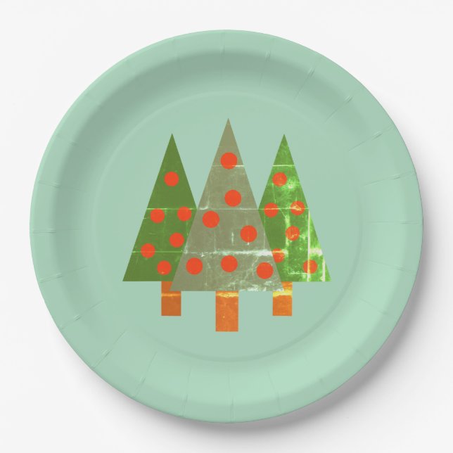 Weihnachtsfeier auf Tellern des Grünbuchs Pappteller (Vorderseite)