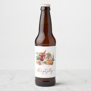 Weihnachtsfeier Bierflaschenetikett