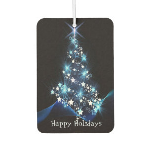 Weihnachtsfeier Blaue Baum Glänzend Schwarz Elegan Autolufterfrischer