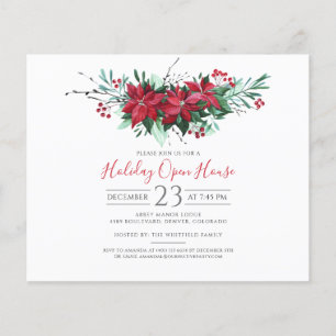 Weihnachtsfeier Blumengestaltung Budget Flyer