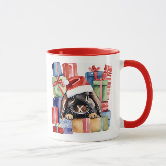 Weihnachtsfeier Bunny Rabbit Tasse (Rechts)