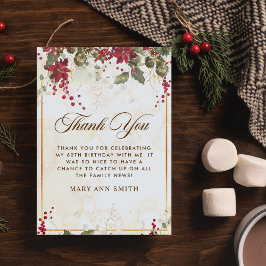 Weihnachtsfeier Dankeskarte