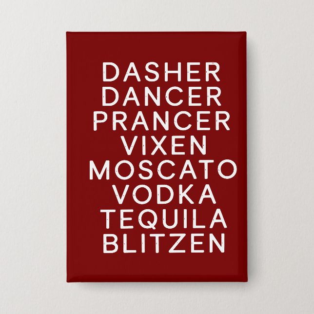 Weihnachtsfeier Dasher Dancer Button (Vorderseite)