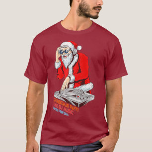 Weihnachtsfeier Disco Vintage 70er Tanzparty dj T-Shirt