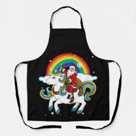 Weihnachtsfeier Einhorn Weihnachtsgeschenke Rainbo Schürze