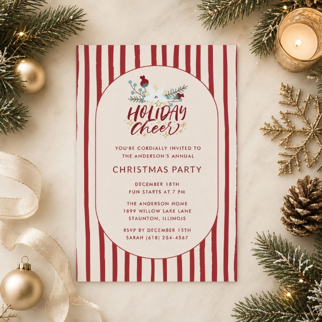 Weihnachtsfeier  einladung (Holiday Cheer Christmas Holiday Party Invitation)