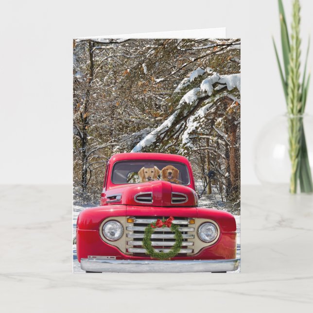 Weihnachtsfeier Feiertagskarte (Vorderseite)