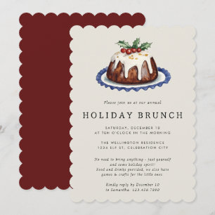 Weihnachtsfeier Festlicher Weihnachtsbrunch Weihna Einladung