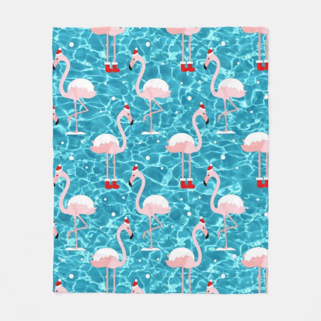 Weihnachtsfeier Fleecedecke (Vorderseite)