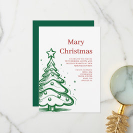 Weihnachtsfeier Freunde Einladung