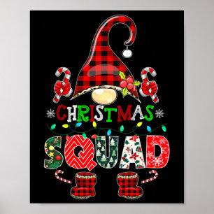 Weihnachtsfeier Funny Xmas Gnome Familie Matching Poster