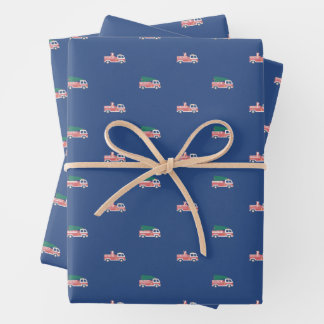 Weihnachtsfeier für Motor Geschenkpapier Set