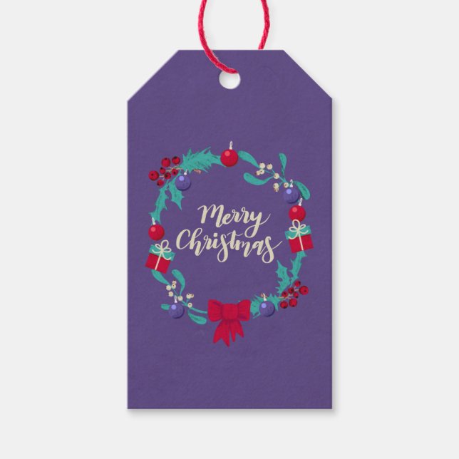 Weihnachtsfeier Geschenkanhänger (Vorderseite)