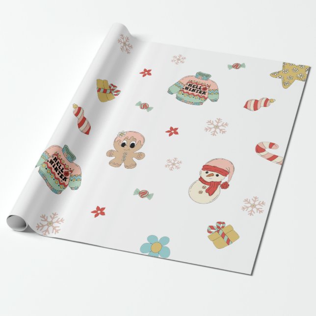 Weihnachtsfeier Geschenkpapier (Ungerollt)