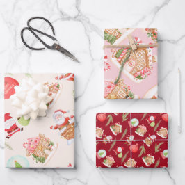 Weihnachtsfeier Geschenkpapier Set