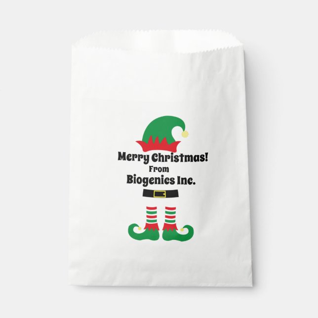 Weihnachtsfeier Geschenktütchen (Vorderseite)