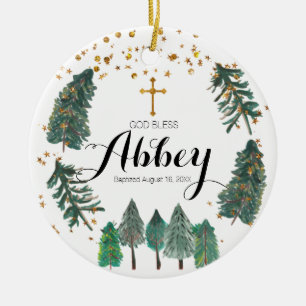 Weihnachtsfeier Gott segne Ornament